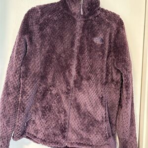 Jordan Plush Zip-Up Jacket in Mauve